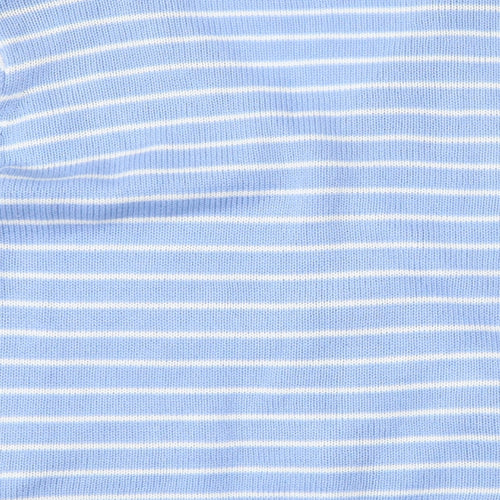 Damart Womens Blue Striped  Cardigan Jumper Size 10