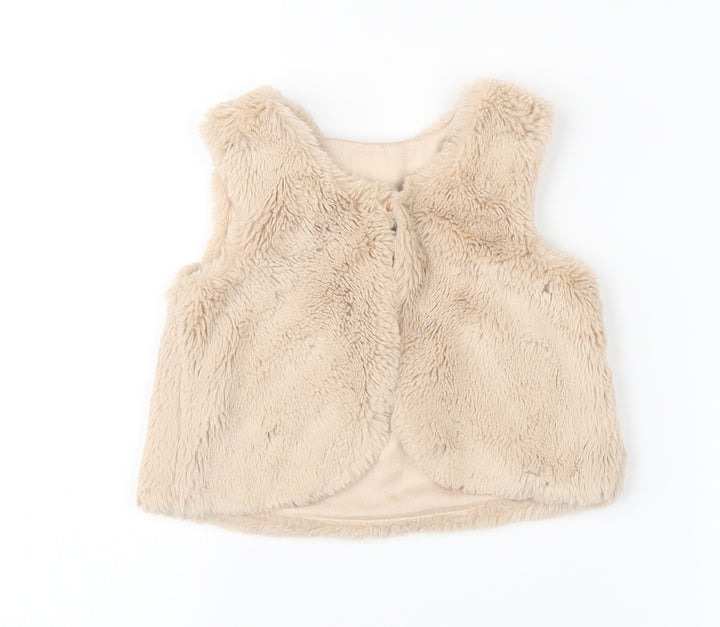George Baby Beige   Jacket Waistcoat Size 6-9 Months