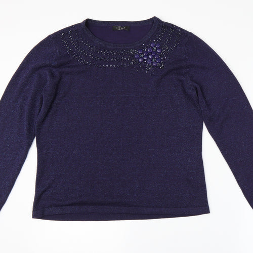 BM Womens Purple   Pullover Jumper Size S