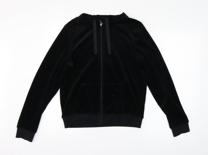 M&S Womens Black   Full Zip Sweatshirt