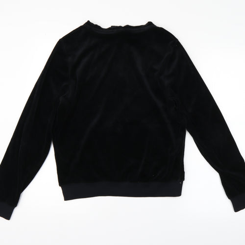 M&S Womens Black   Full Zip Sweatshirt