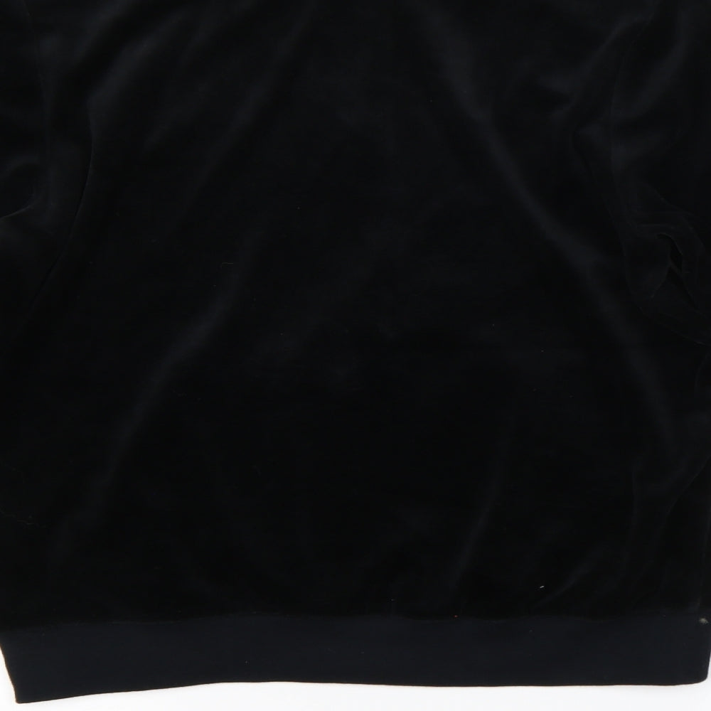 M&S Womens Black   Full Zip Sweatshirt