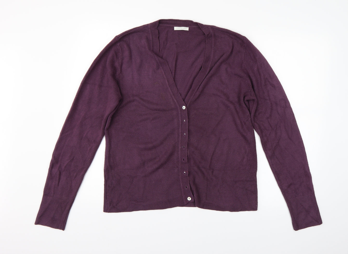 Matalan Womens Purple   Cardigan Jumper Size 16