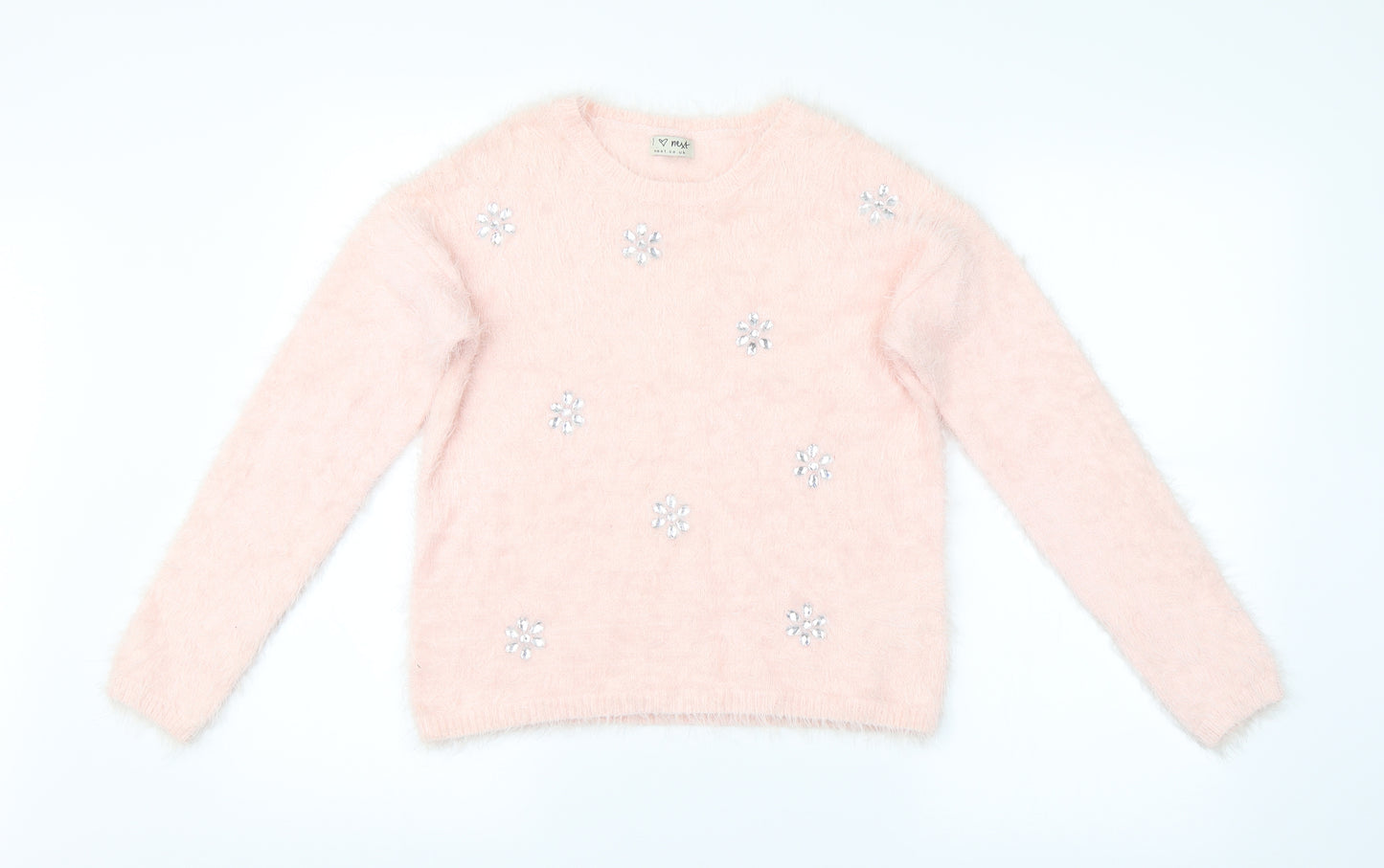 NEXT Girls Pink   Pullover Jumper Size 11-12 Years