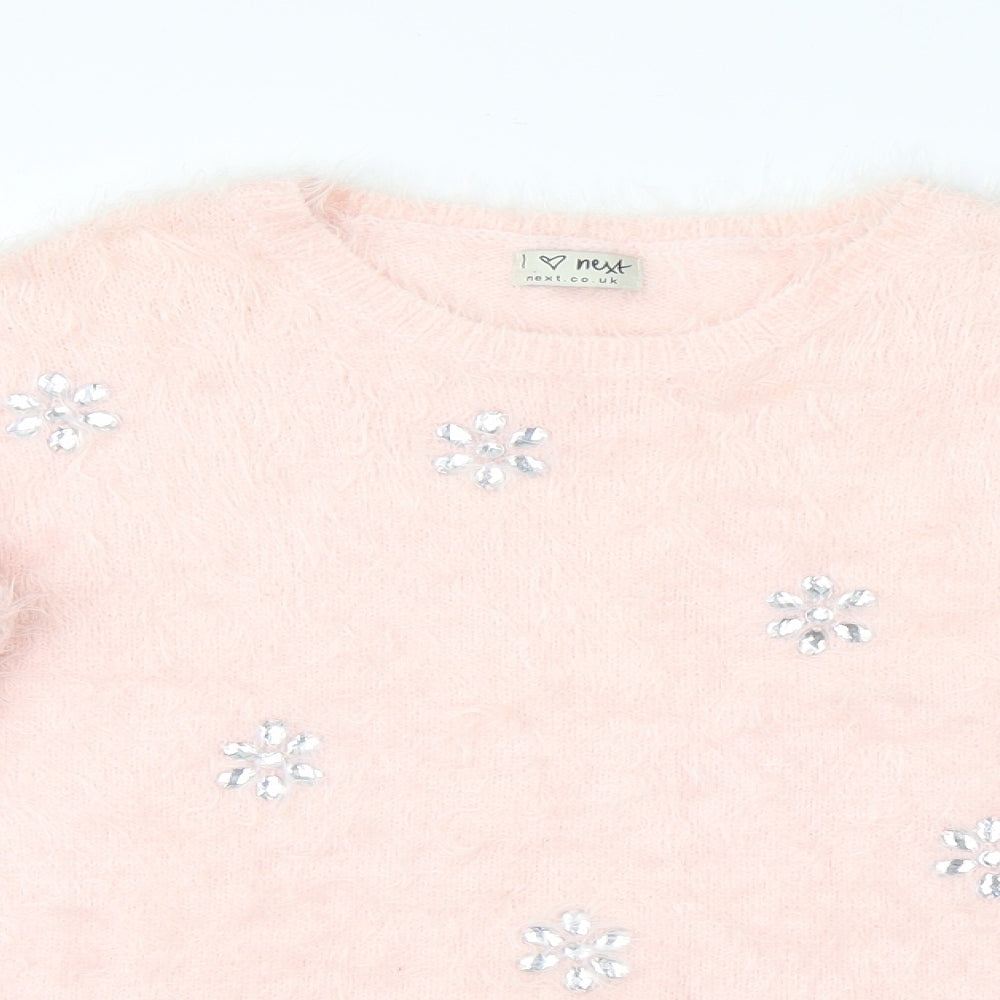 NEXT Girls Pink   Pullover Jumper Size 11-12 Years