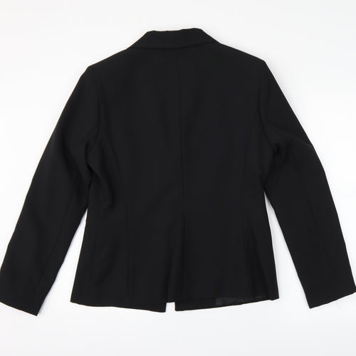 Preworn Womens Black   Jacket Suit Jacket Size 14