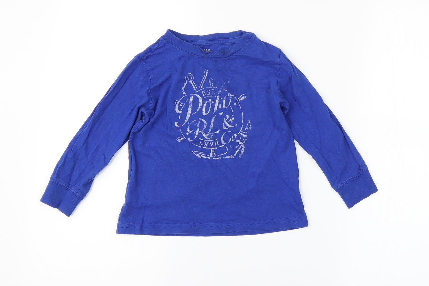 Ralph Lauren Boys Blue   Basic T-Shirt Size 2 Years  - Ralph Lauren