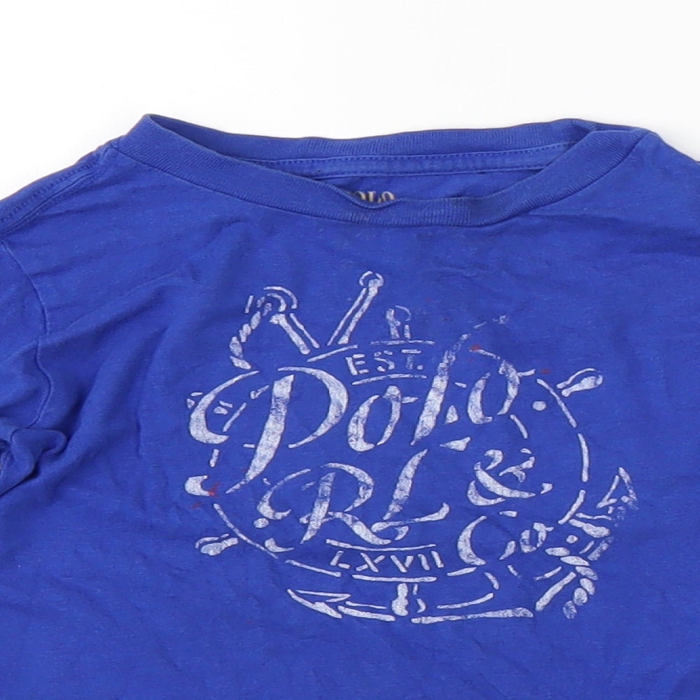 Ralph Lauren Boys Blue   Basic T-Shirt Size 2 Years  - Ralph Lauren