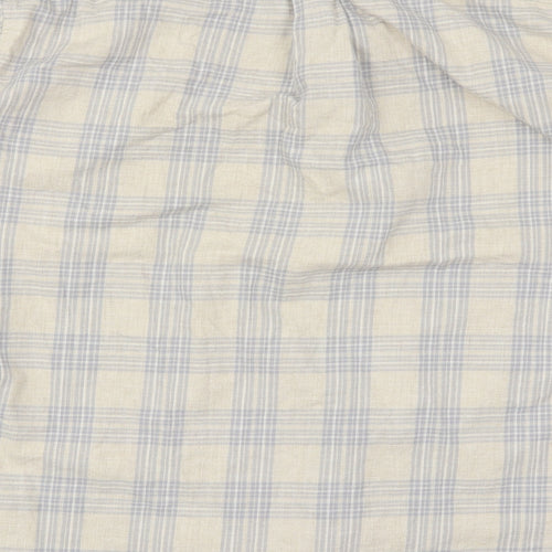 NEXT Mens Beige Check   Button-Up Size 2XL