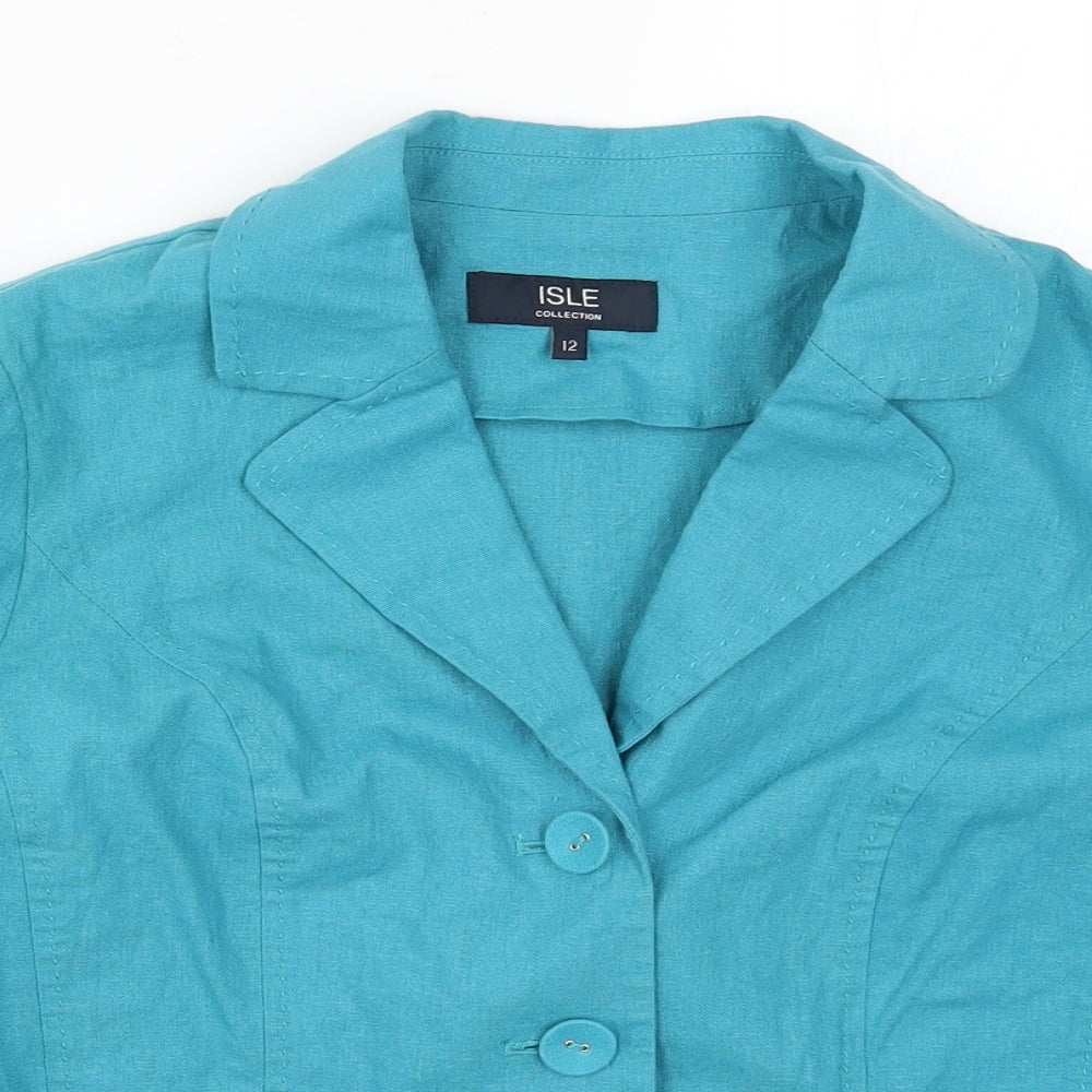 Isle Womens Blue   Jacket  Size 12