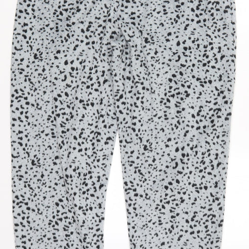 Preworn Womens Grey Animal Print  Trousers  Size XL L29.5 in - Loungewear