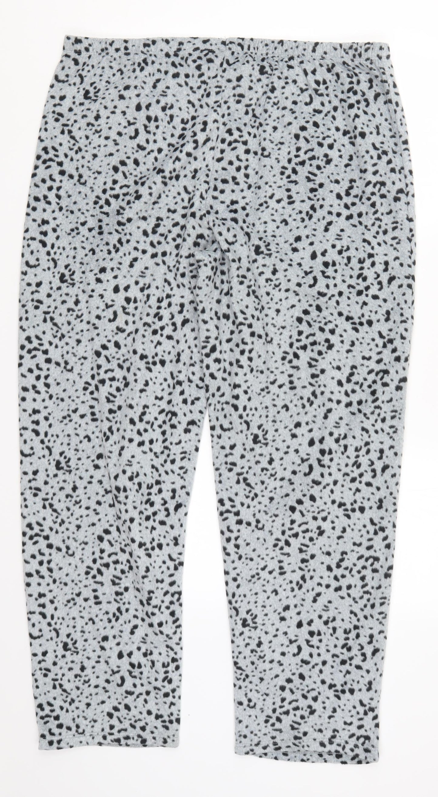 Preworn Womens Grey Animal Print  Trousers  Size XL L29.5 in - Loungewear