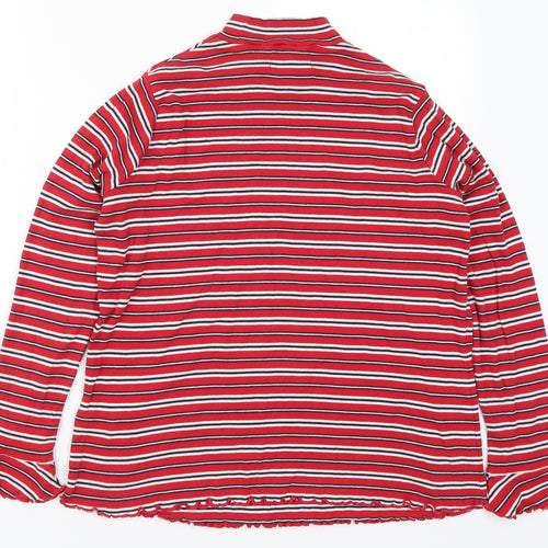 Marks and Spencer Womens Red Striped  Pullover Jumper Size 18