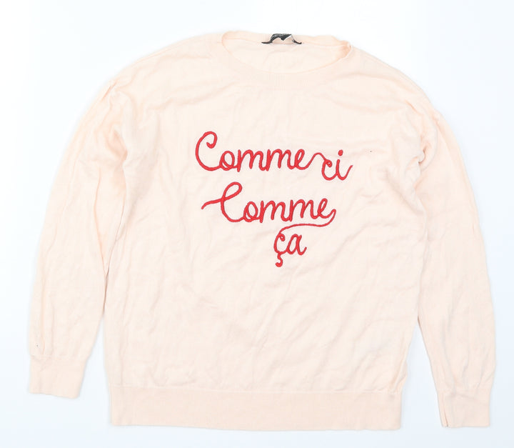 Dorothy Perkins Womens Pink Pullover Jumper Size 8 - Commerci Comme Ca