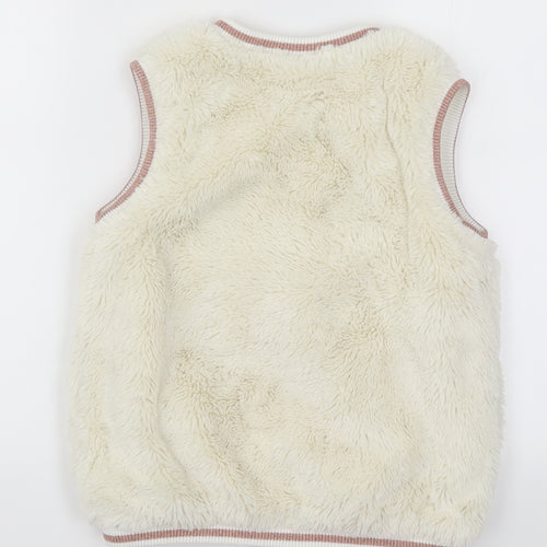 John Lewis Girls White   Gilet Jacket Size 12 Years