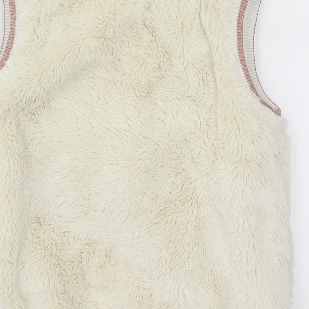John Lewis Girls White   Gilet Jacket Size 12 Years