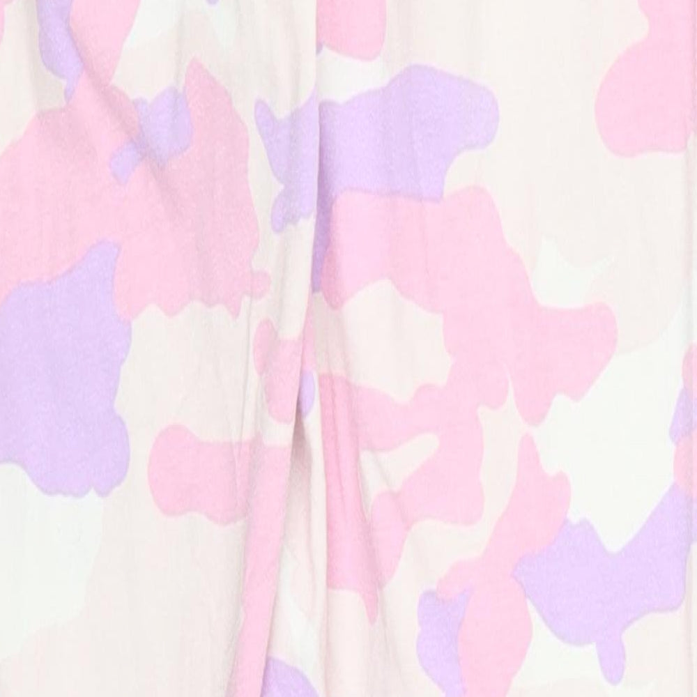 Marks and Spencer Girls Pink Camouflage  Sweatpants Trousers Size 12-13 Years - Loungewear