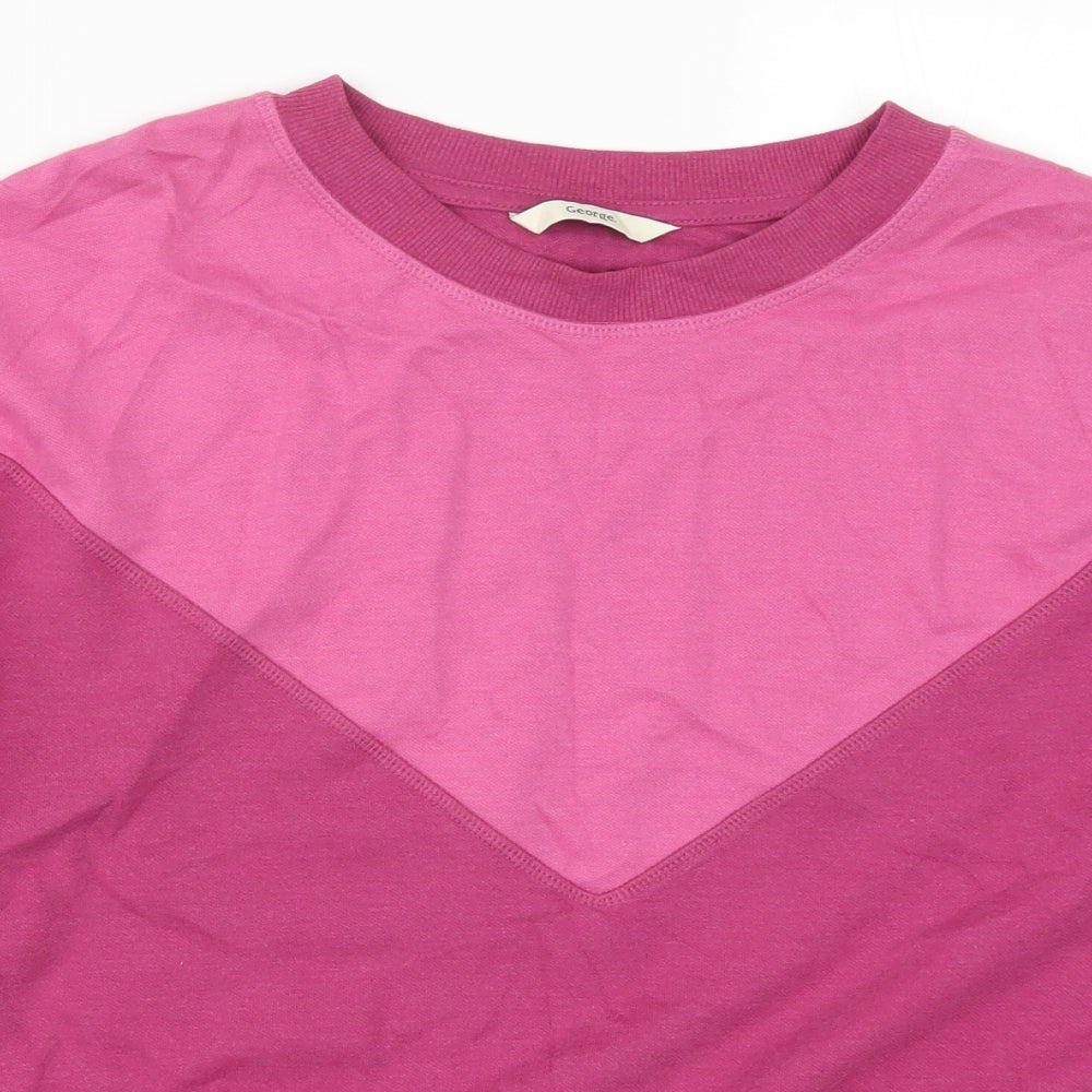 George Womens Pink   Pullover Sweatshirt Size 12
