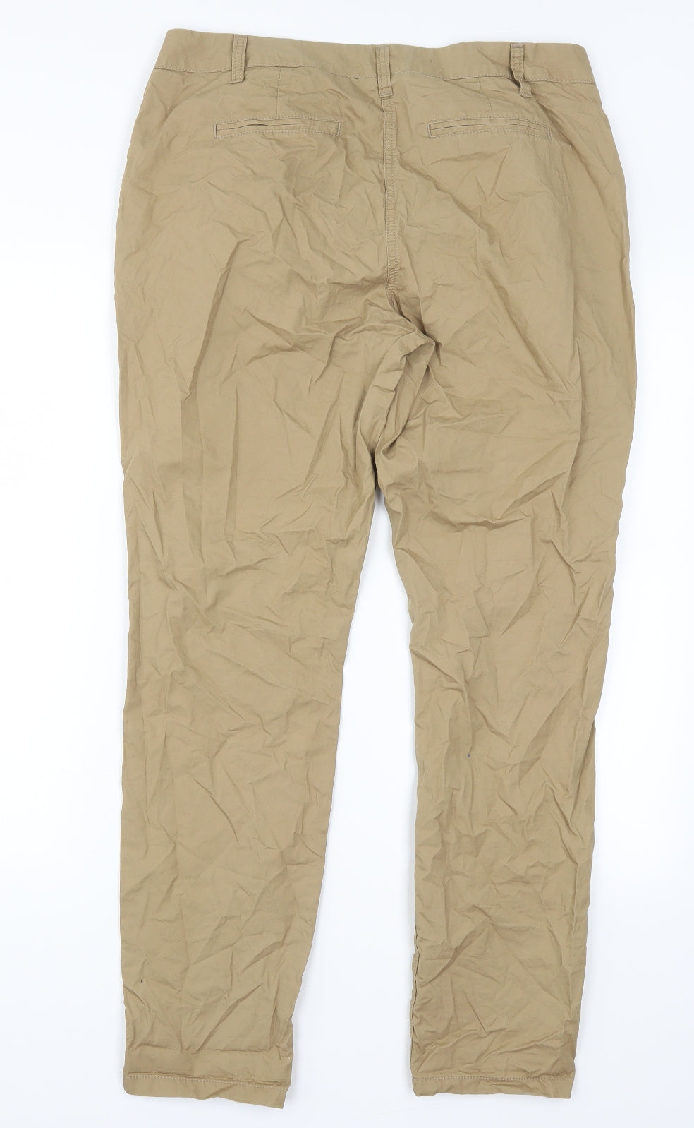 NEXT Womens Beige   Chino Trousers Size 12 L29 in