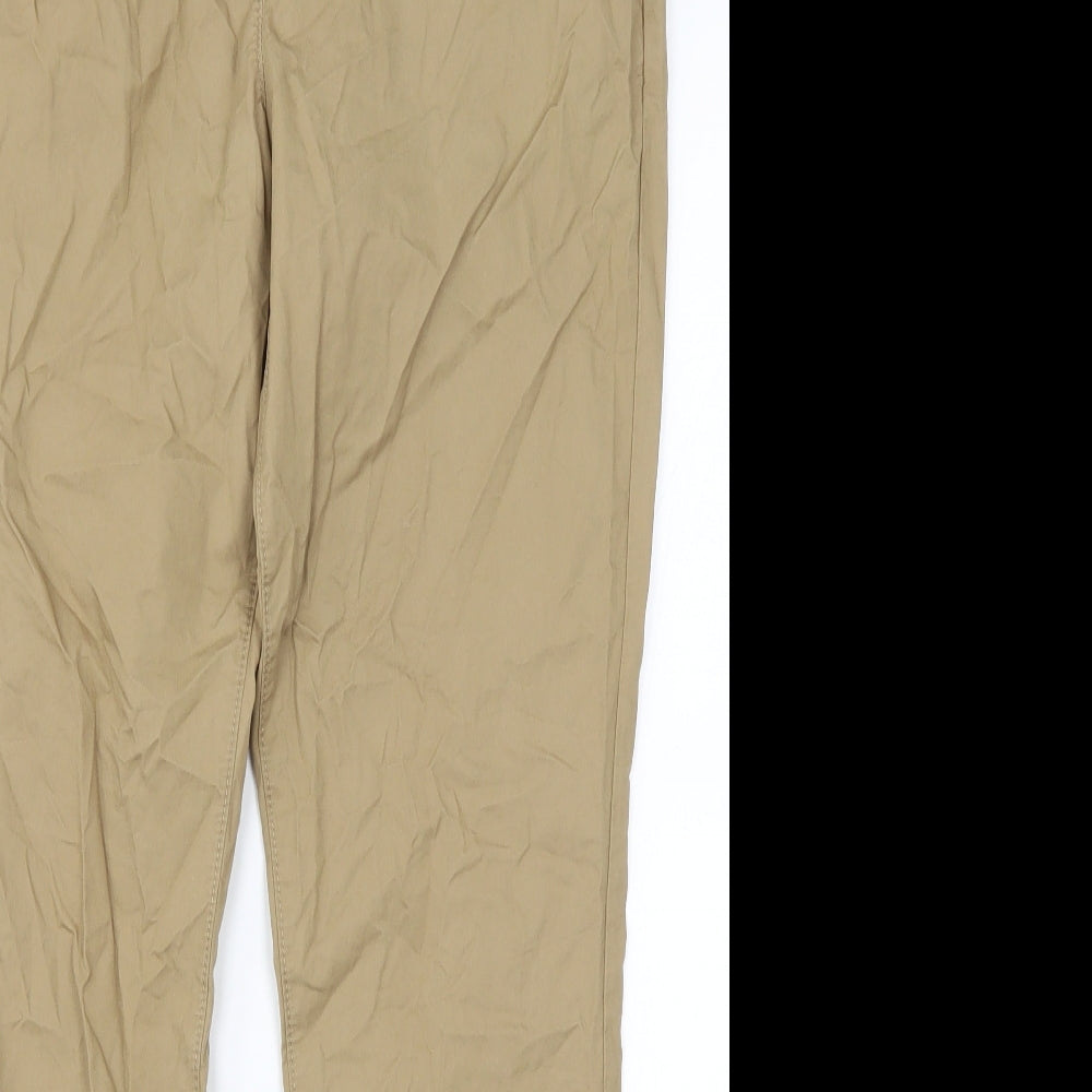 NEXT Womens Beige   Chino Trousers Size 12 L29 in