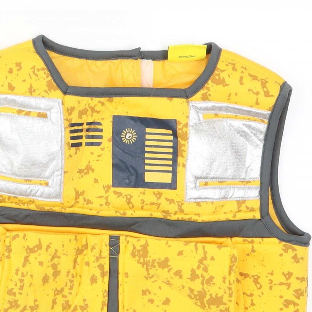 Disney Boys Yellow   Basic Tank Size 5-6 Years  - Wall.E Costume Top