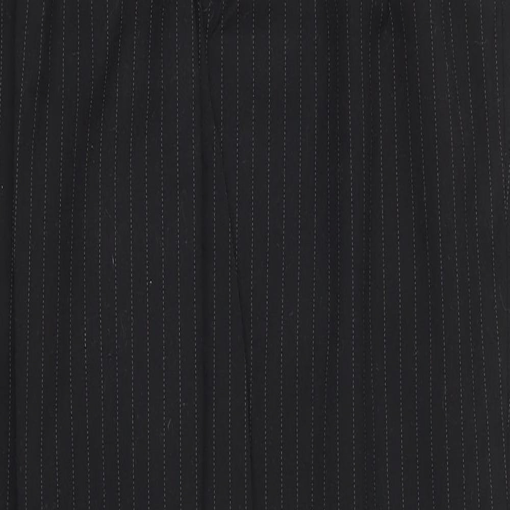 NEXT Mens Black Striped  Trousers  Size 32 L31 in