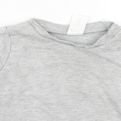 H&M Baby Grey   Basic T-Shirt Size 6-9 Months