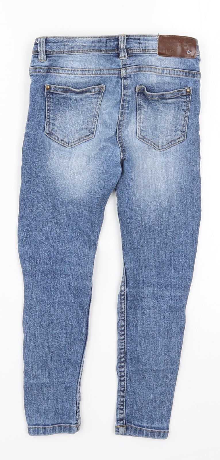 NEXT Boys Blue  Denim Skinny Jeans Size 6 Years - Distressed Look