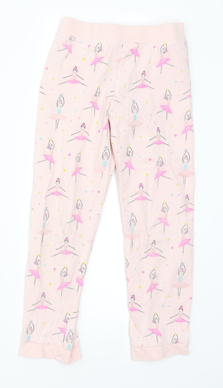 Marks and Spencer Girls Pink   Sweatpants Trousers Size 6-7 Years - Fairies Loungewear