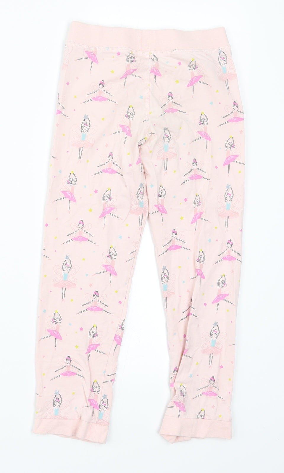 Marks and Spencer Girls Pink   Sweatpants Trousers Size 6-7 Years - Fairies Loungewear