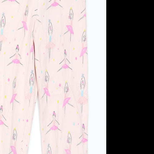 Marks and Spencer Girls Pink   Sweatpants Trousers Size 6-7 Years - Fairies Loungewear