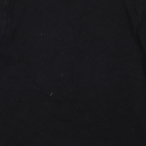 River Island Mens Black Floral  Pullover Sweatshirt Size L  - Flower Sleeves