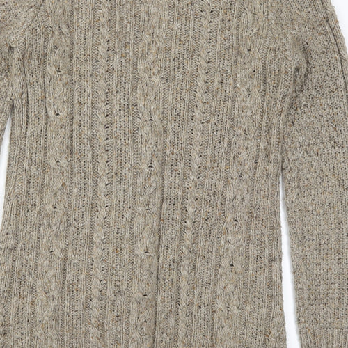Papaya Womens Beige  Knit Cardigan Jumper Size 10