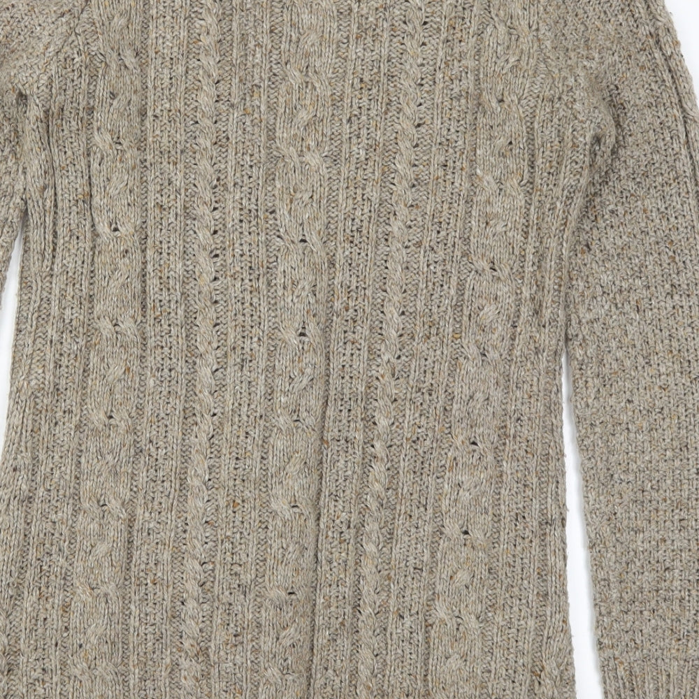 Papaya Womens Beige  Knit Cardigan Jumper Size 10