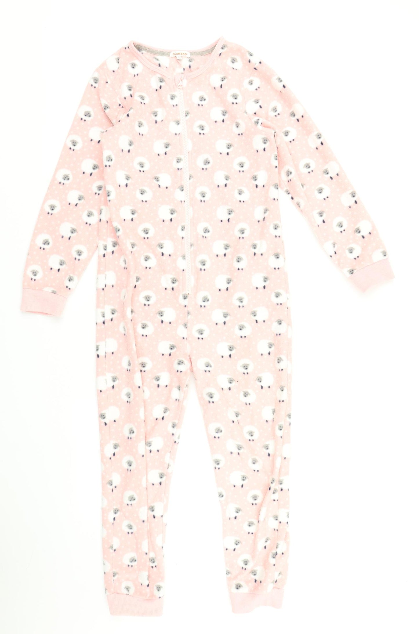 Bluezoo Girls Pink Spotted  Top One Piece Size 11-12 Years