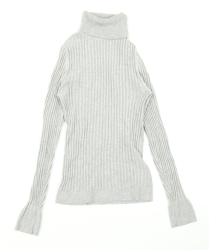 New Look Womens Grey Knit Pullover Jumper Size 10