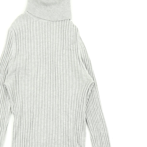New Look Womens Grey  Knit Pullover Jumper Size 10