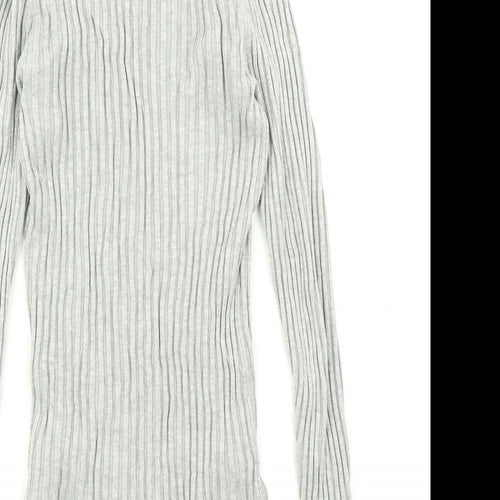 New Look Womens Grey  Knit Pullover Jumper Size 10