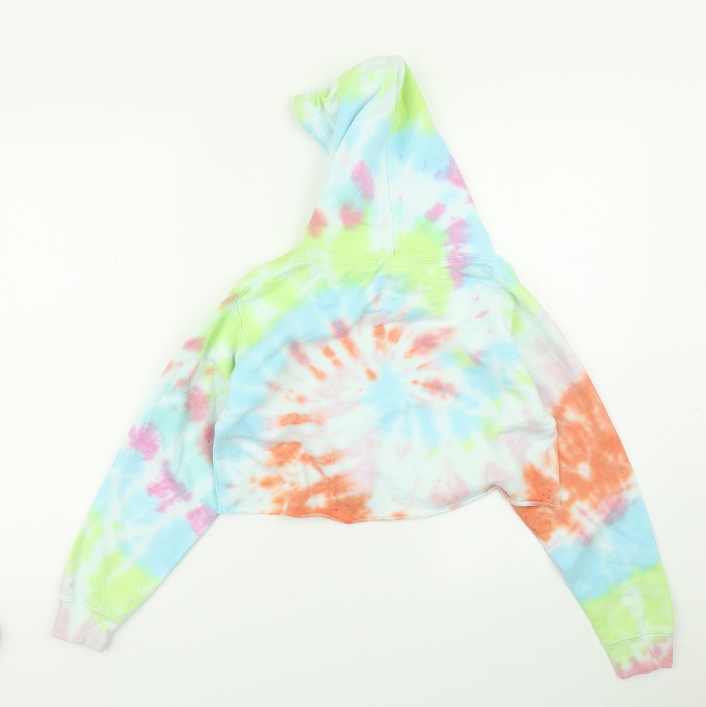 JustHoods Girls Blue   Pullover Hoodie Size 9-10 Years  - Tie Dye