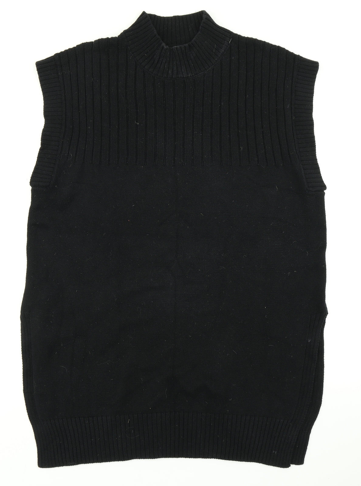 Kaffe Womens Black  Knit Vest Jumper Size M
