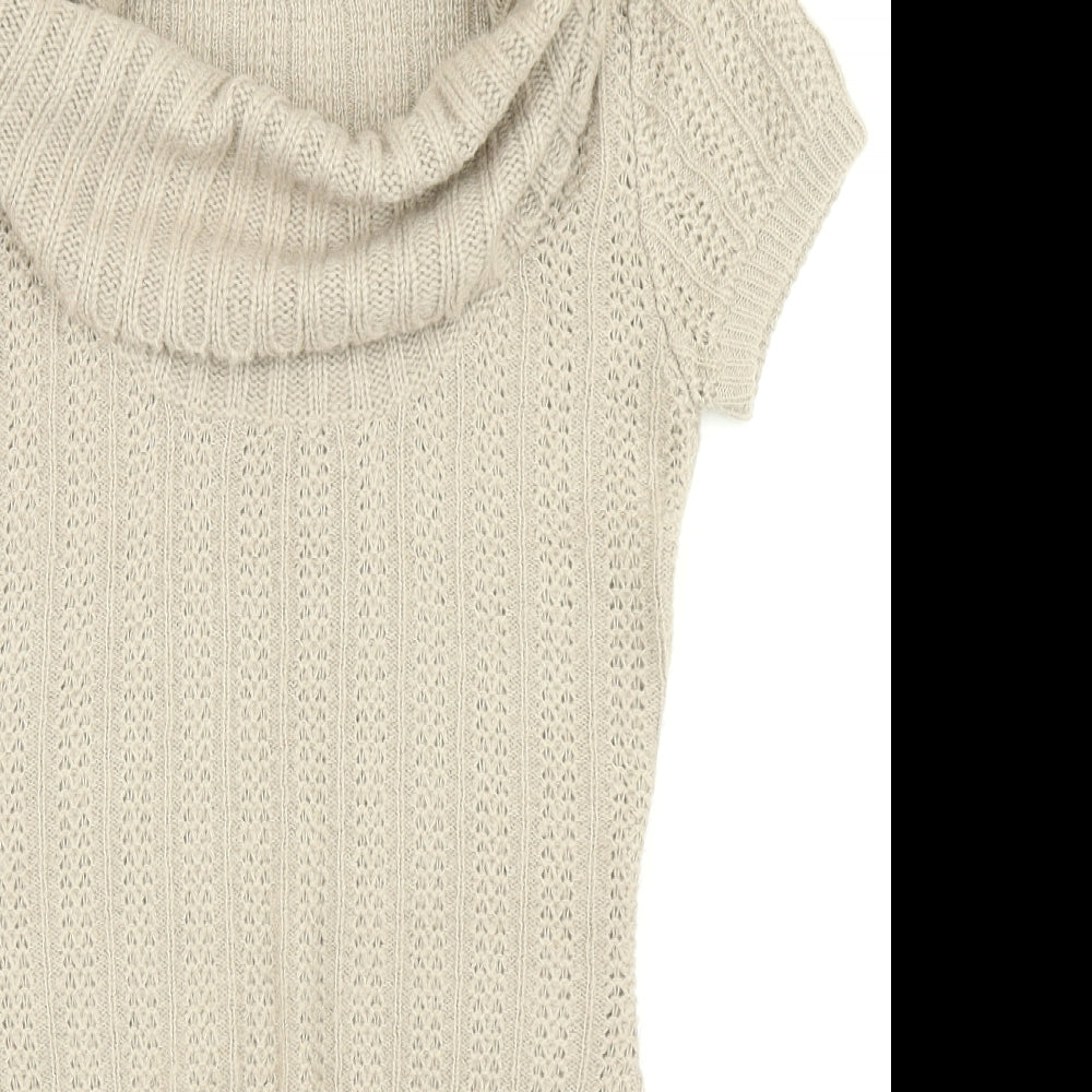 Bay Womens Beige  Knit Jumper Dress  Size 10