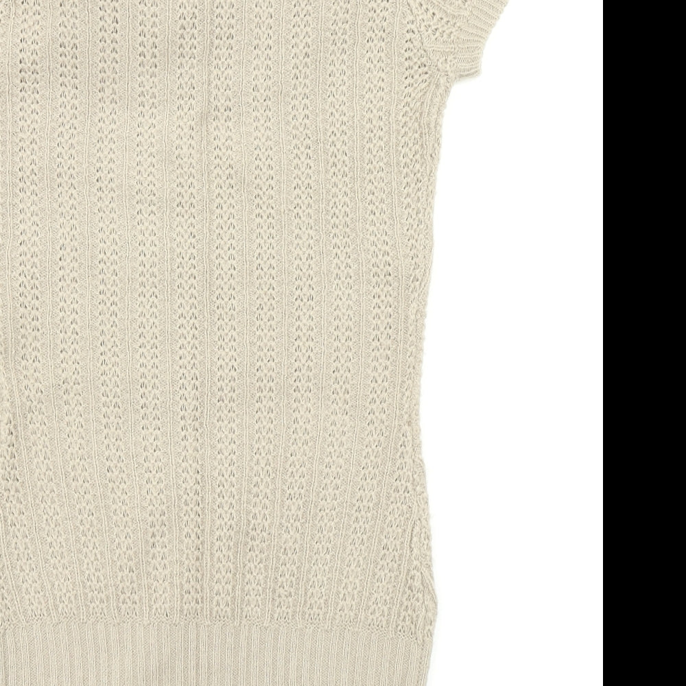 Bay Womens Beige  Knit Jumper Dress  Size 10