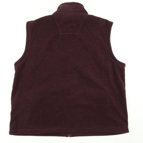 James Pringle Mens Purple  Fleece Gilet Jacket Size 2XL