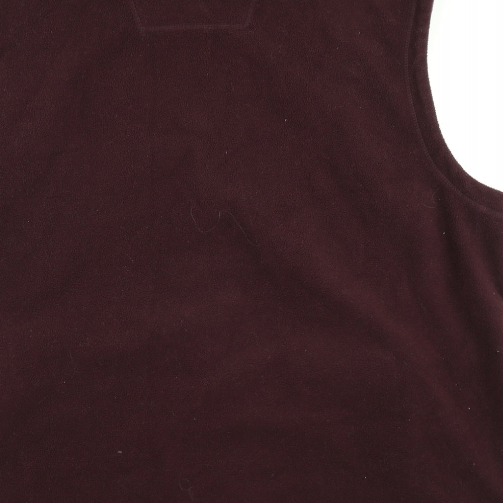 James Pringle Mens Purple  Fleece Gilet Jacket Size 2XL