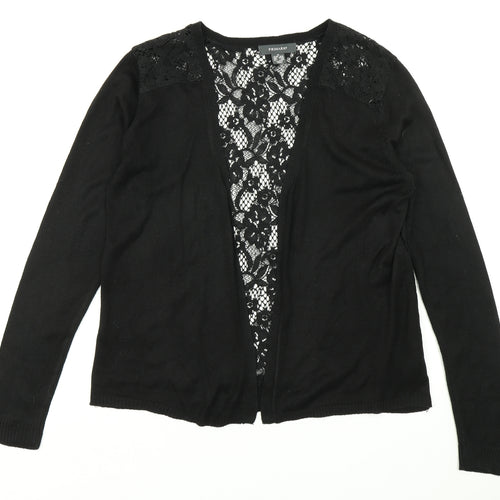 Primark Womens Black  Knit Cardigan Jumper Size M