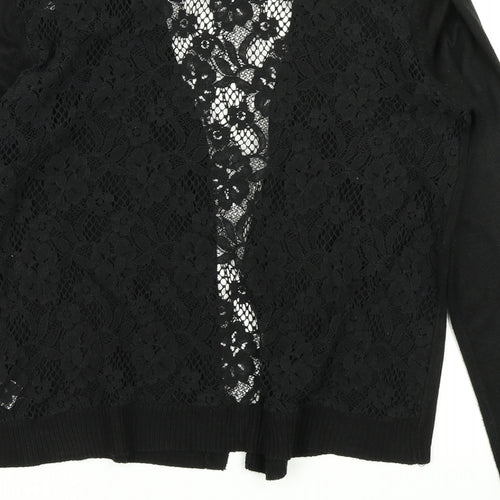 Primark Womens Black  Knit Cardigan Jumper Size M
