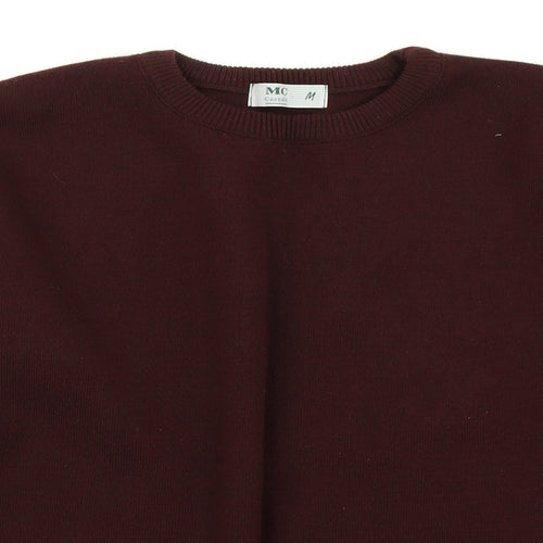 MC Casuals Mens Purple  Knit Pullover Sweatshirt Size M