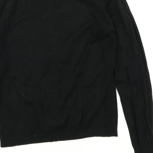 Papaya Womens Black  Knit Cardigan Jumper Size 10