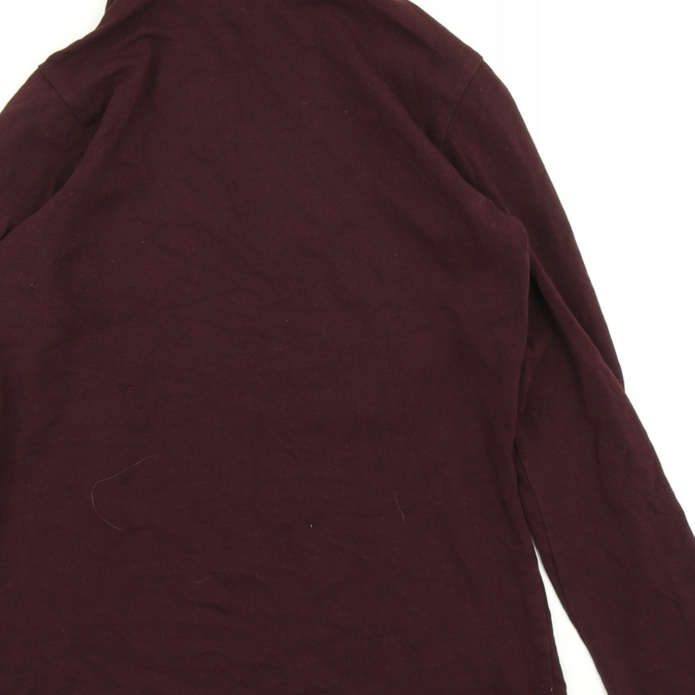 ESMARA Womens Purple   Basic T-Shirt Size 10