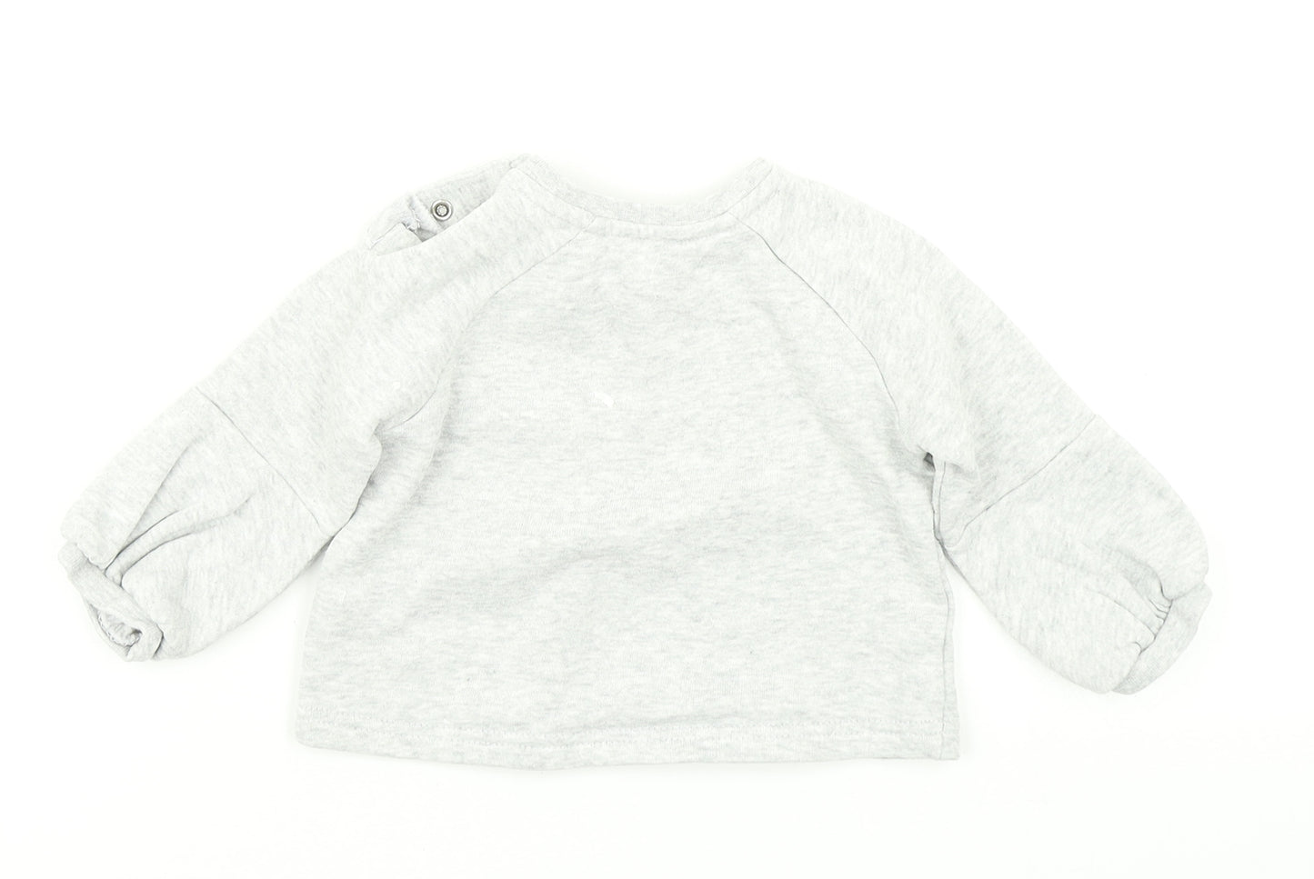Nutmeg Girls Grey   Basic T-Shirt Size 6-9 Months